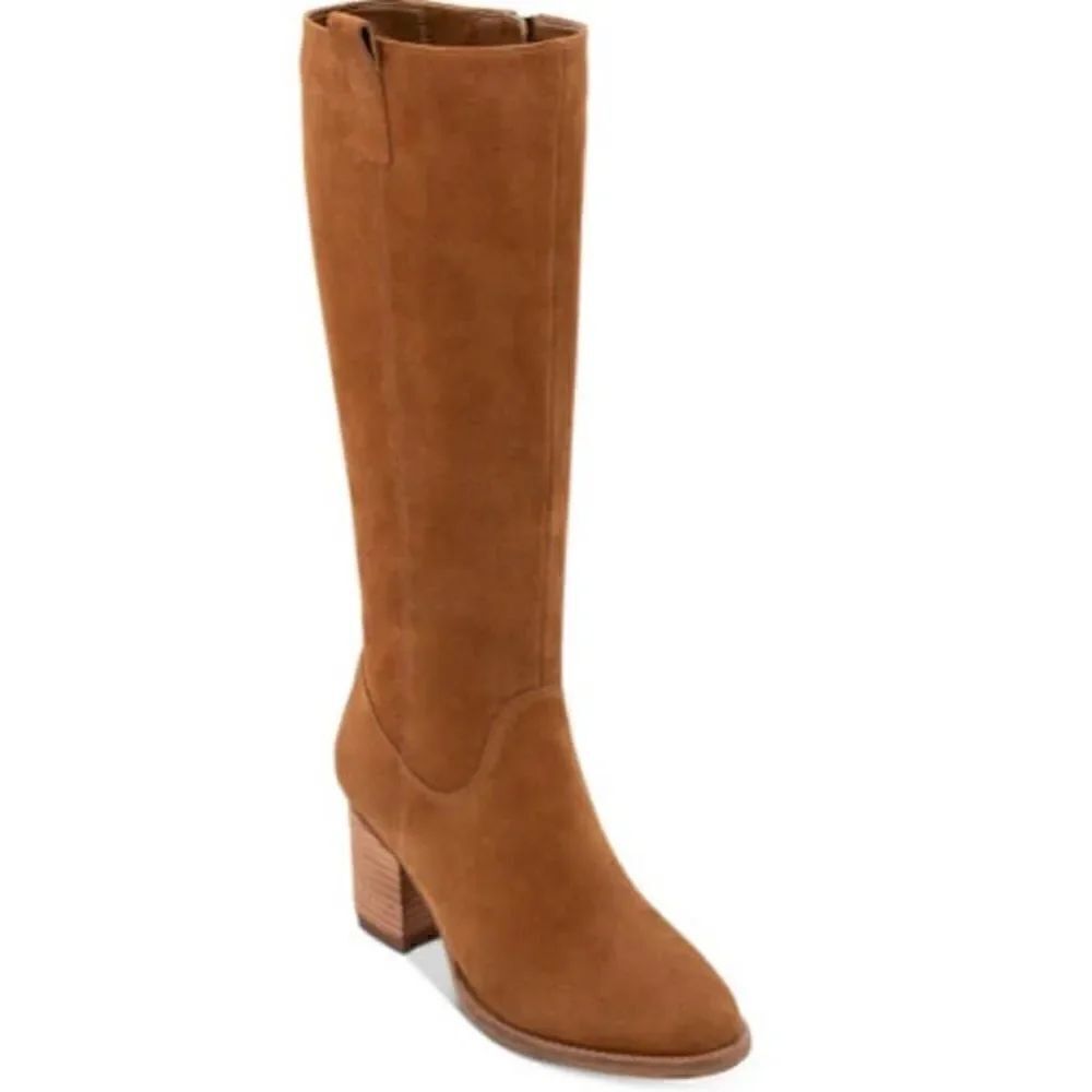 Aqua College Women's Natalya Waterproof Boots Camel Suede 9M New